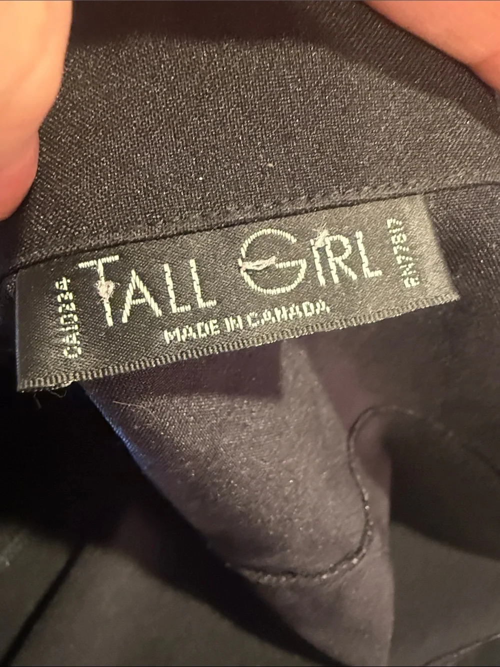 Tall Girl XL Black Zip-Front Jacket